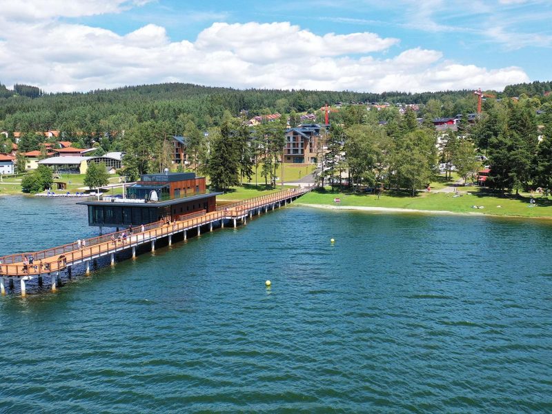 Molo Lipno: 150 Meter über dem Lipno-See