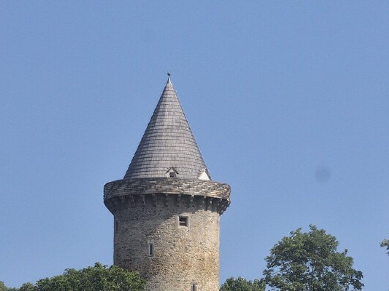 Jakobínka in Rožmberk: Mittelalterlicher Turm mit großer Aussicht