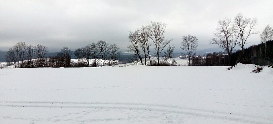 Dobrá Voda bei Horní Planá: Wallfahrtskirche und Aussicht über den Lipno-See
