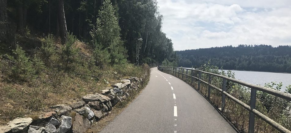 Jezerní-Radweg: mit Kindern von Frymburk über Lipno nach Přední Výtoň