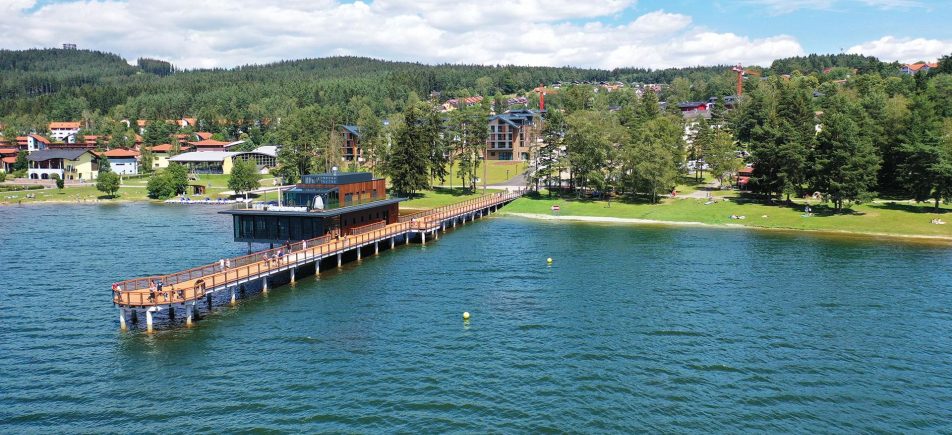 Molo Lipno: 150 Meter über dem Lipno-See